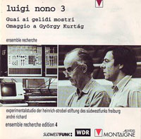 cd cover Luigi Nono, guai ai gelidi mostri